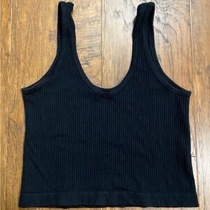 Urban Outfitters Out From Under Drew Seamless Ribbed Bra Top: Black, M